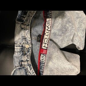 Street style jean shorts